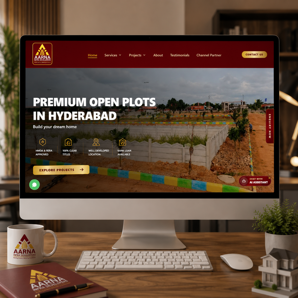 Aarna Infra Developers — Full Stack Development